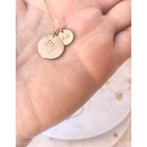 Mum And Baby Necklace-Deluxur