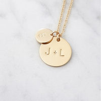 Family Personalised Discs Necklace-Deluxur