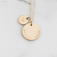Family Personalised Discs Necklace-Deluxur