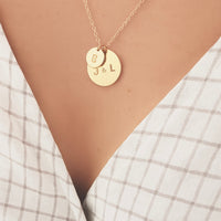 Family Personalised Discs Necklace-Deluxur