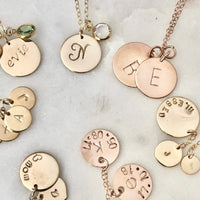 Personalised Birthstone Initial Necklace-Deluxur