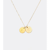 2 Large Discs Necklace-Deluxur