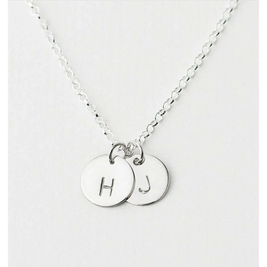 2 Large Discs Necklace-Deluxur