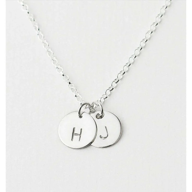 2 Large Discs Necklace-Deluxur