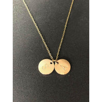 2 Large Discs Necklace-Deluxur