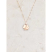 Amore Initial and Date Necklace-Deluxur