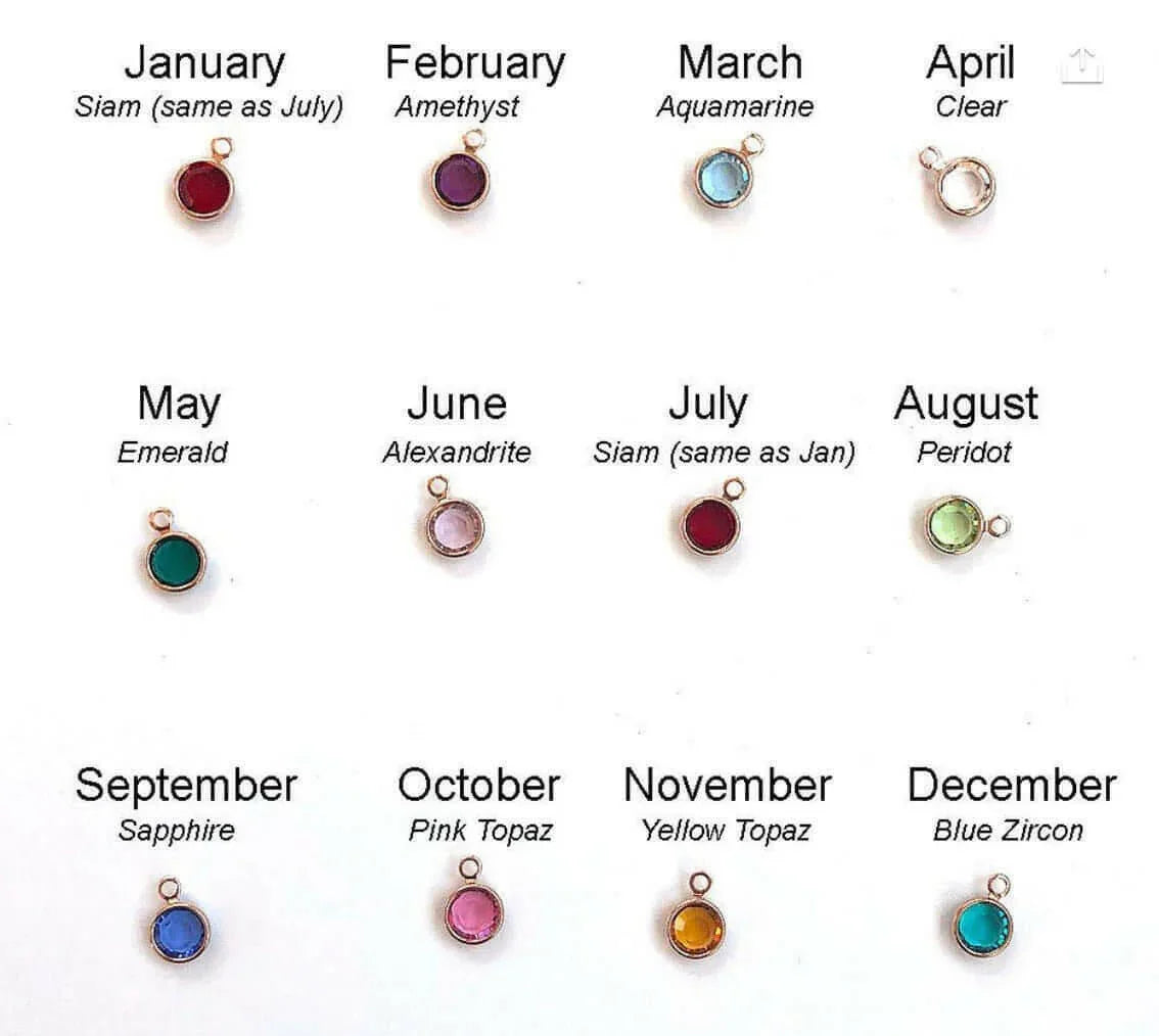 Birth Stone Charms - Deluxur