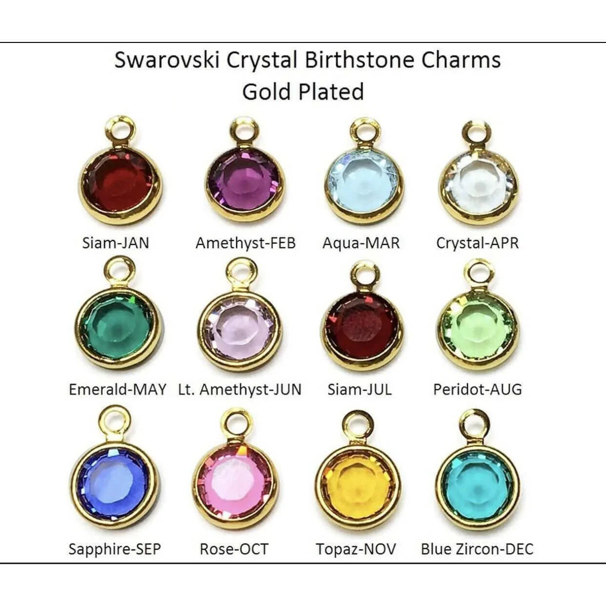 Birth Stone Charms - Deluxur
