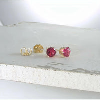 Birthstone Stud Earrings - Deluxur