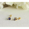 Birthstone Stud Earrings - Deluxur