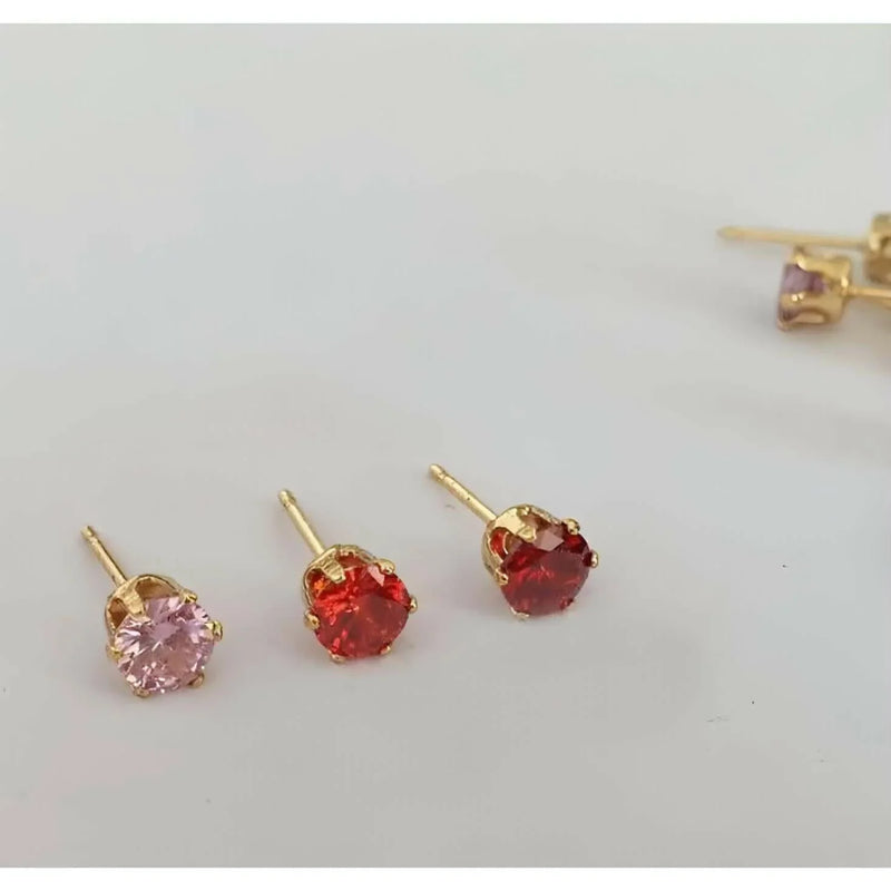 Birthstone Stud Earrings - Deluxur
