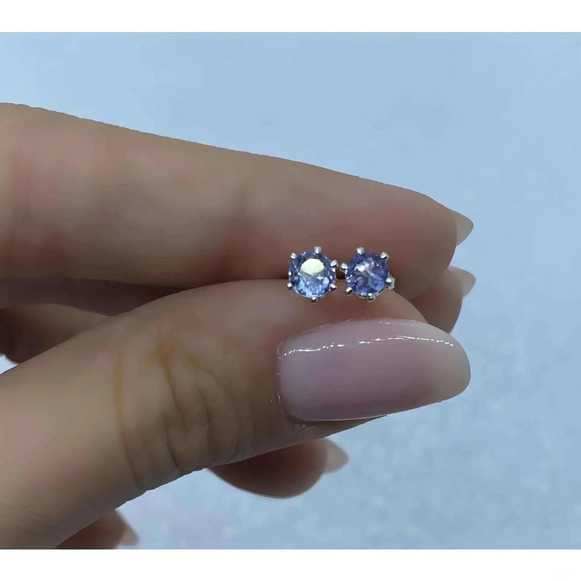Birthstone Stud Earrings - Deluxur
