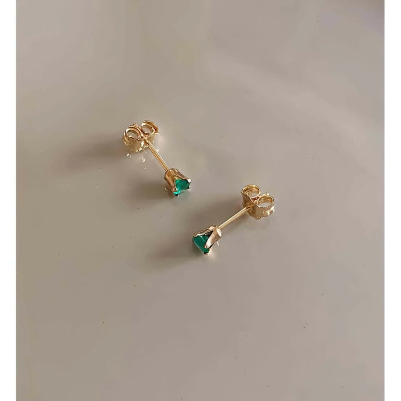 Birthstone Stud Earrings - Deluxur