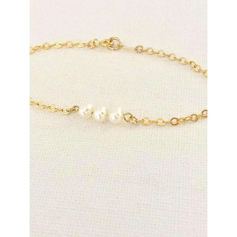 Bridesmaid Pearl Necklace and Bracelet Set - Deluxur