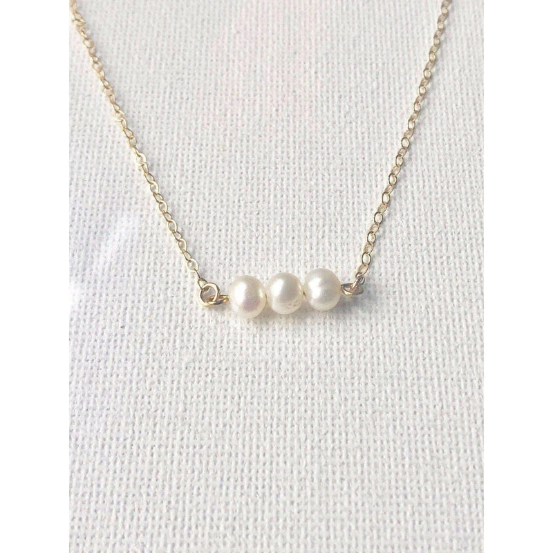 Bridesmaid Pearl Necklace and Bracelet Set - Deluxur