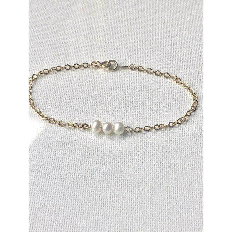 Bridesmaid Pearl Necklace and Bracelet Set - Deluxur