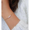 Bridesmaid Pearl Necklace and Bracelet Set - Deluxur