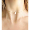 Claire Pearl Choker Necklace - Deluxur