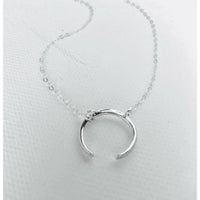 Crescent Moon Necklace - Deluxur