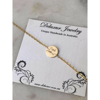 Emma Initials Disc Bracelet-Deluxur