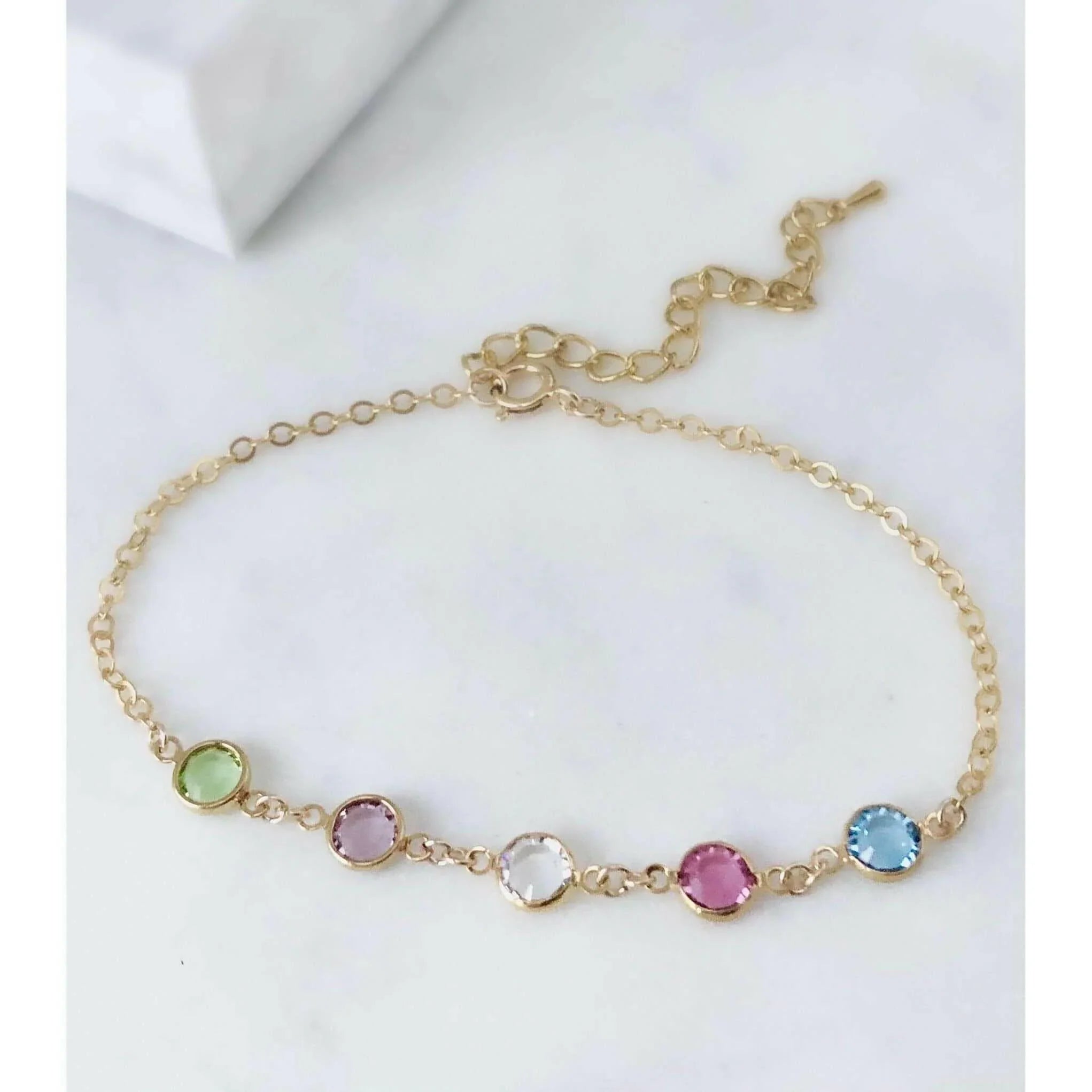Family Birthstone Bracelet-Deluxur