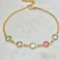 Family Birthstone Bracelet-Deluxur