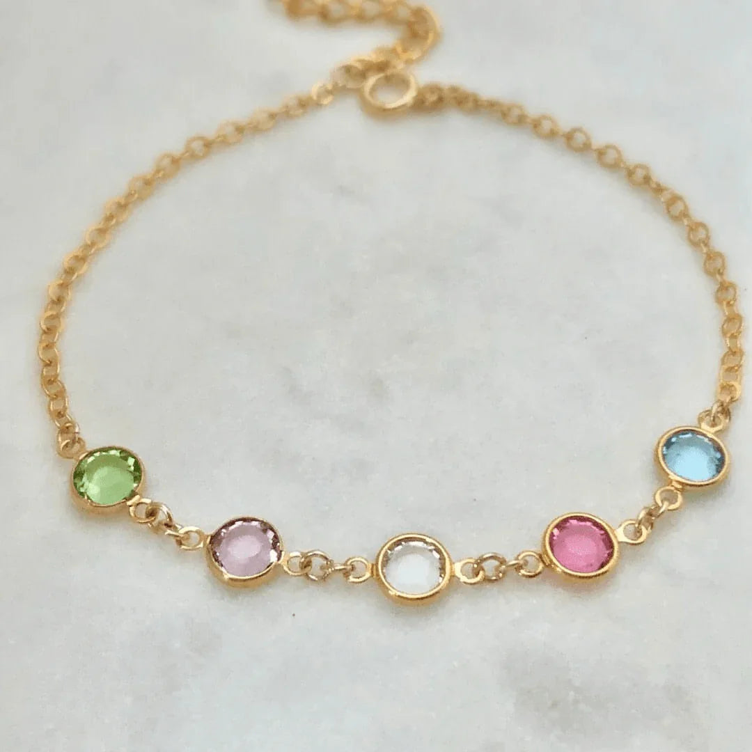 Family Birthstone Bracelet-Deluxur