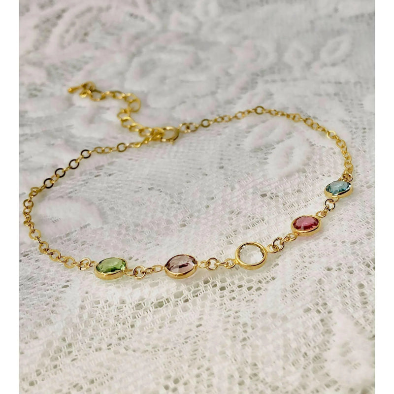 Family Birthstone Bracelet-Deluxur