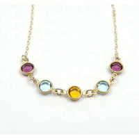 Family Birthstone Necklace-Deluxur