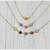 Family Birthstone Necklace-Deluxur