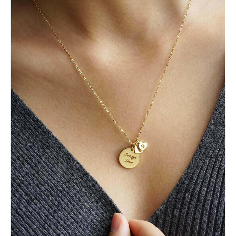 Family Heart Personalised Necklace-Deluxur