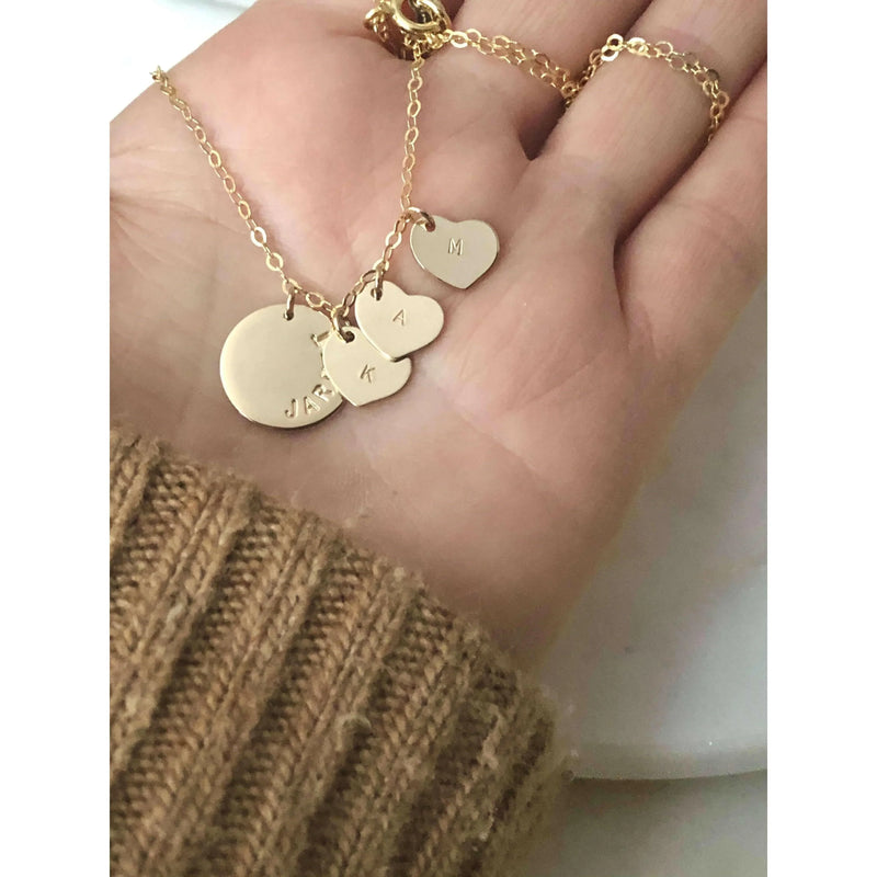 Family Heart Personalised Necklace-Deluxur