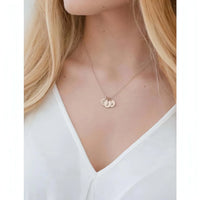 Gold 3 Discs Necklace-Deluxur