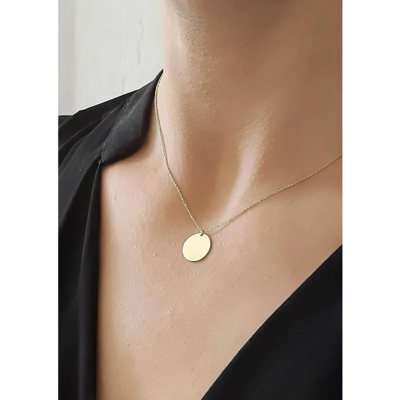 Goldie Gold Initial Necklace-Deluxur