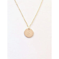 Goldie Gold Initial Necklace-Deluxur