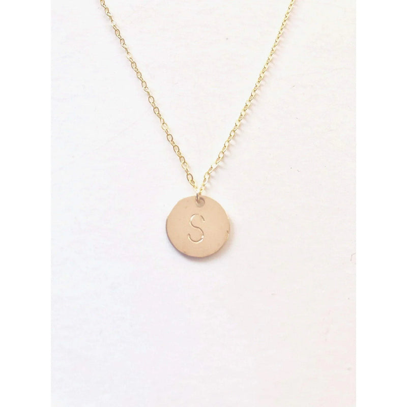 Goldie Gold Initial Necklace-Deluxur