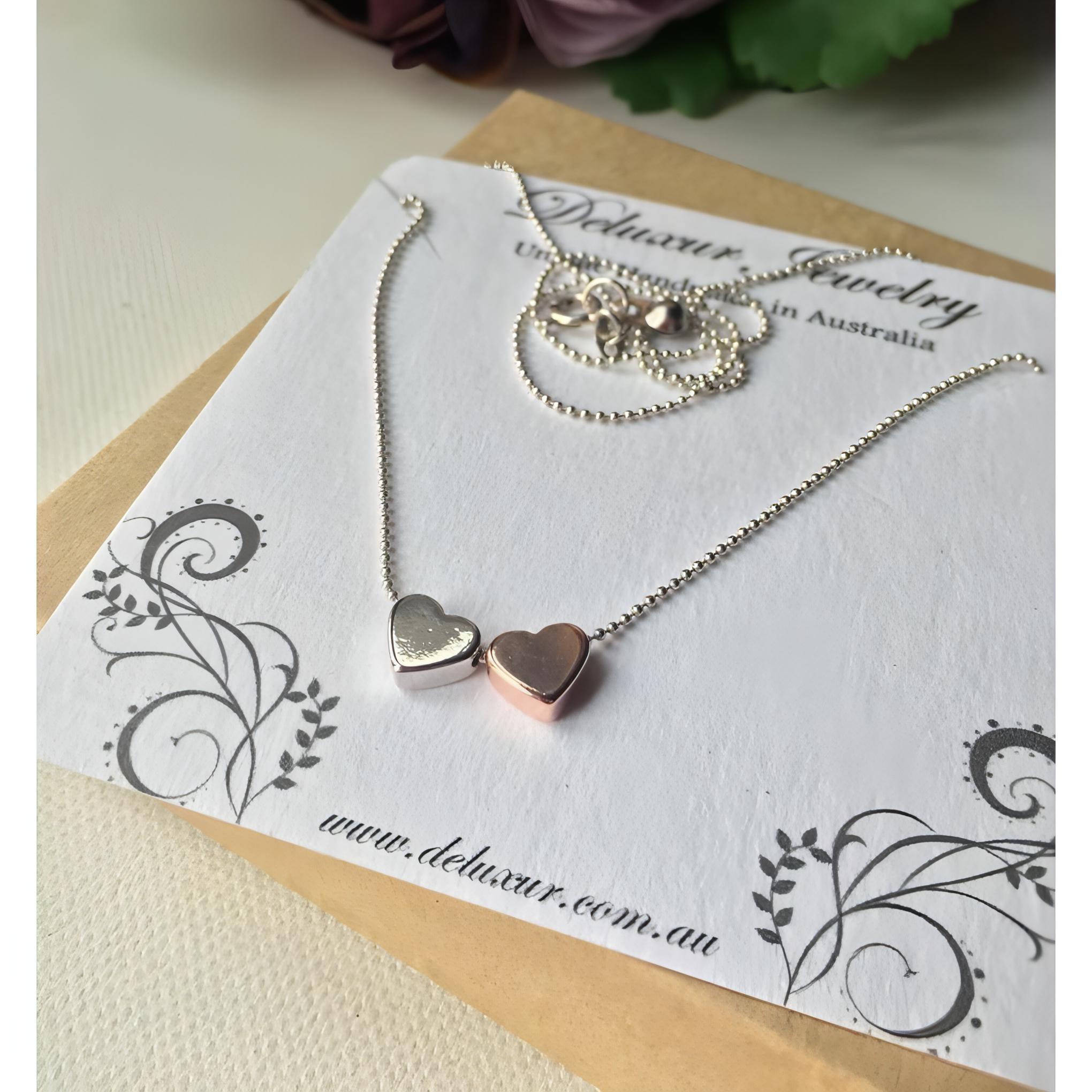 THOMAS SABO Necklace with hearts and white stones rose gold | TKE2154R |  Ice Jewellery Australia