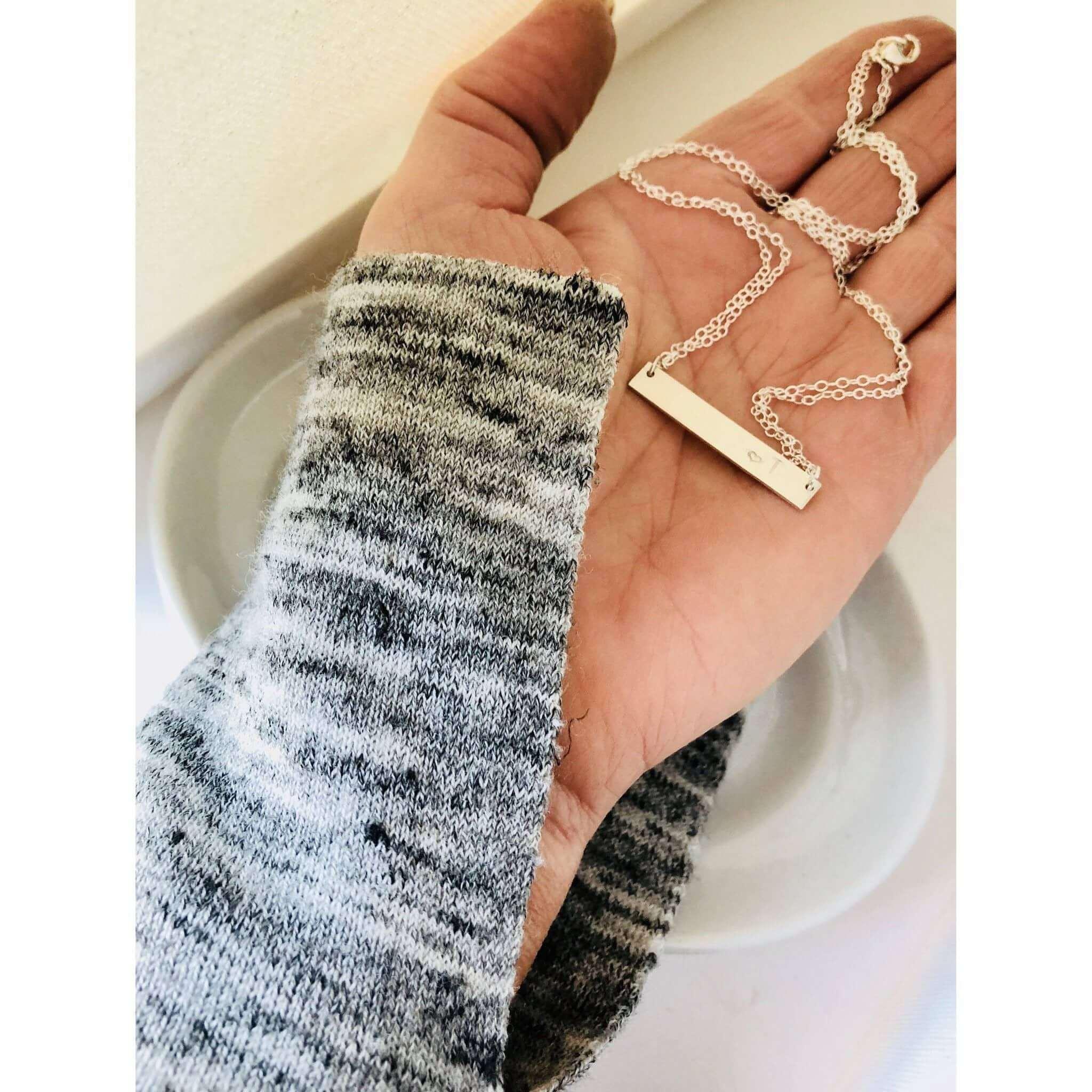 Horizontal Bar Necklace-Deluxur