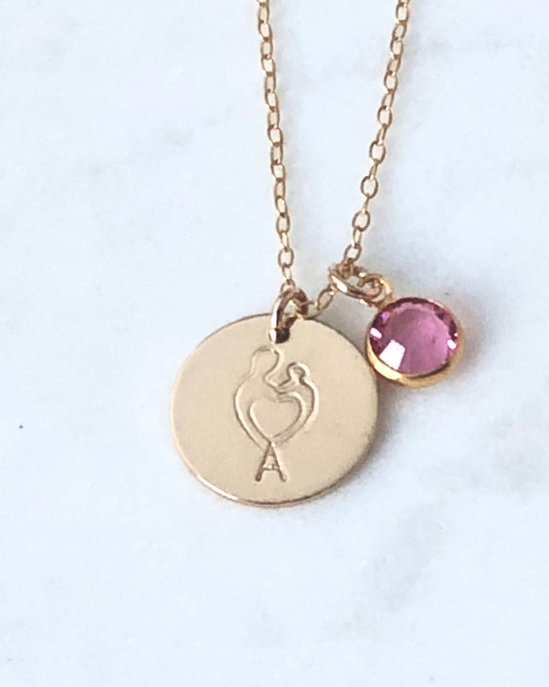 Mum And Baby Necklace-Deluxur