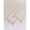 Initial Bar Necklace-Deluxur