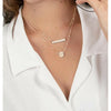 Initial Bar Necklace-Deluxur