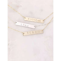 Initial Bar Necklace-Deluxur