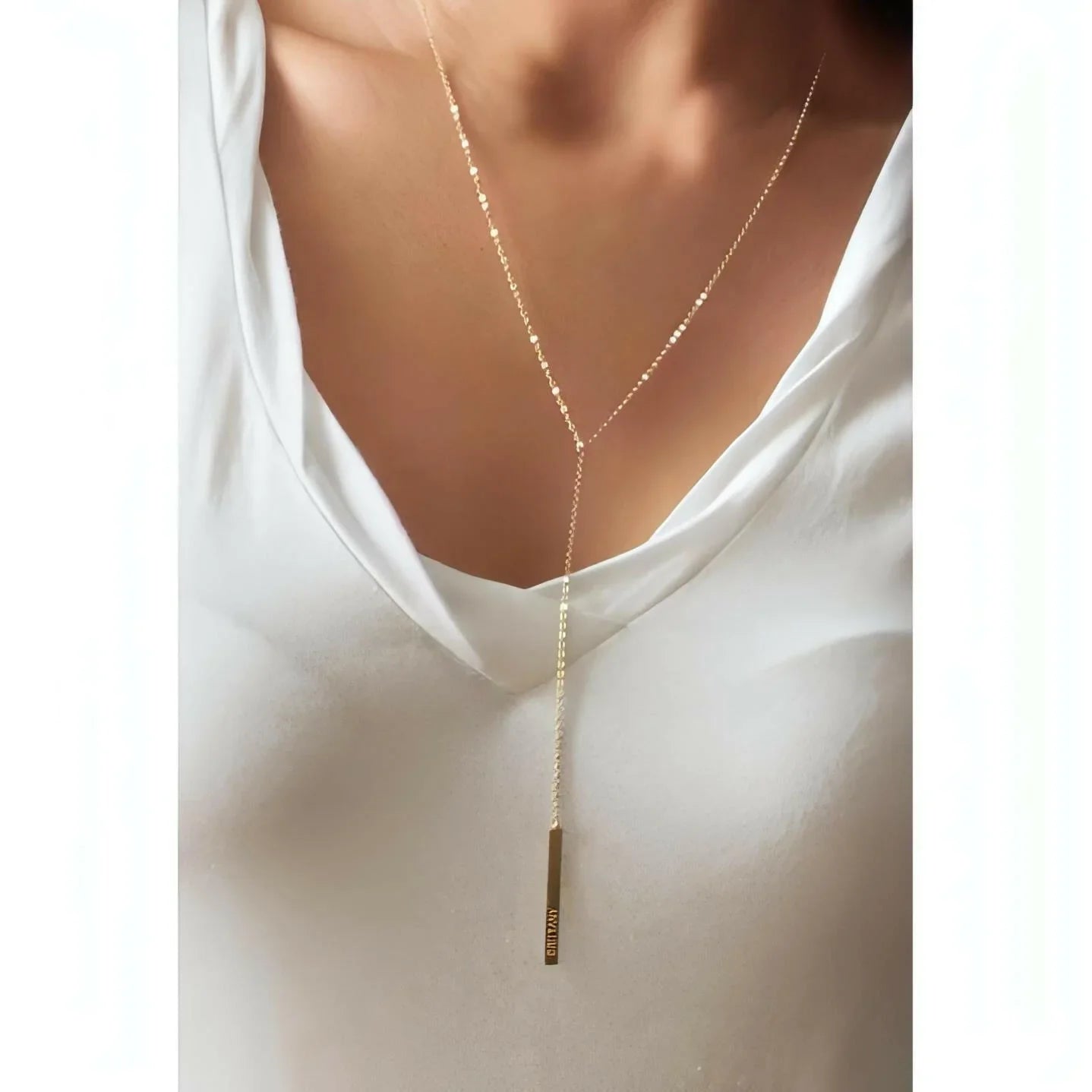 Lariat Long Necklace - Deluxur