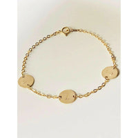 Lily Link Initial Bracelet-Deluxur