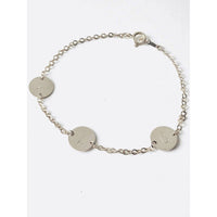 Lily Link Initial Bracelet-Deluxur