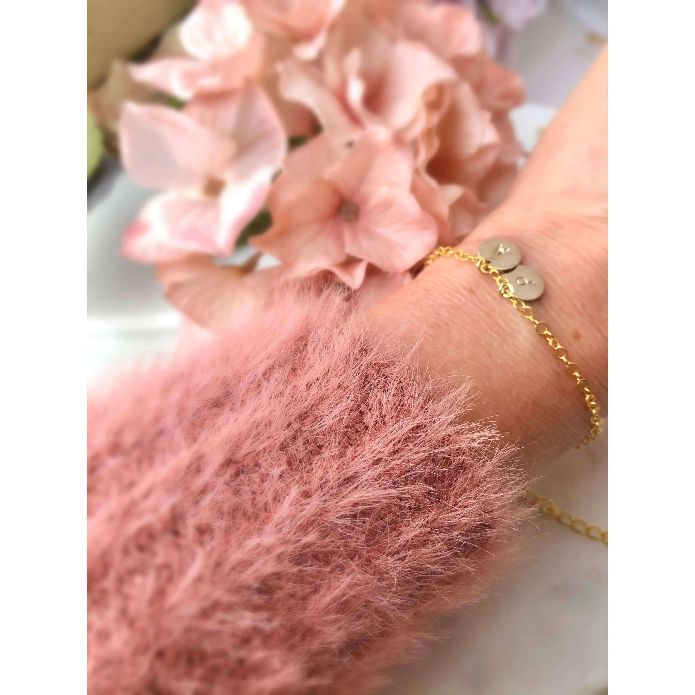 Luna Initial Bracelet-Deluxur