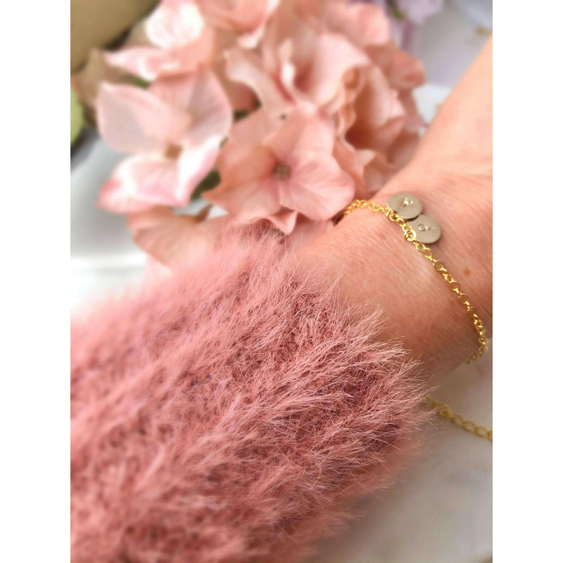 Luna Initial Bracelet-Deluxur