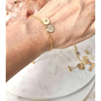 Luna Initial Bracelet-Deluxur