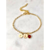Luna Initial Bracelet-Deluxur