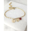 Luna Initial Bracelet-Deluxur